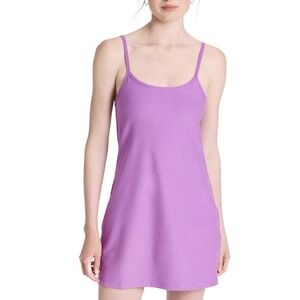 BEYOND YOGA Spacedye Essence Active Bodysuit Tank‎ Dress Medium Purple Shorts